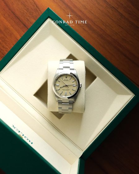 New RL. Oyster Perpetual 126000 Beige Dial Oyster Steel 2025 36mm. Fullset 