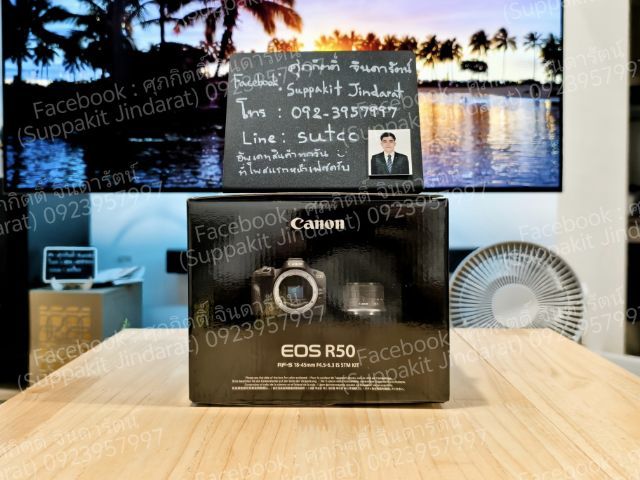 Canon EOS R50 สีดำ พร้อมเลนส์คิท 18-45mm มือหนึ่ง ประกันศูนย์ไทย