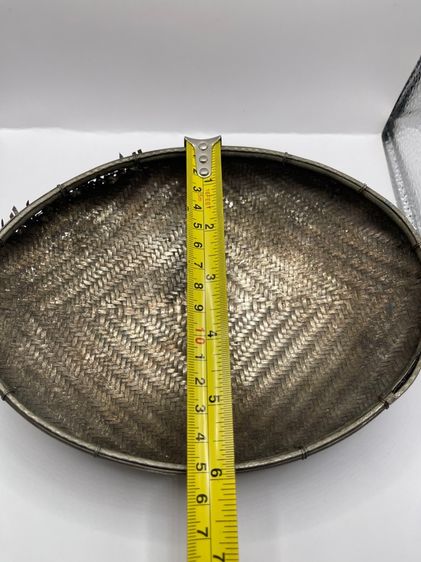 ตะกร้าสาน กระไหล่เงินเก่าสะสม รูปที่ 6