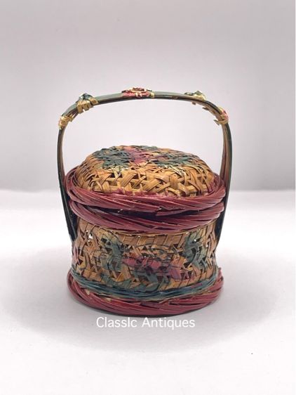 ตะกร้าจีน โบราณเก่าสะสมA9 รูปที่ 3