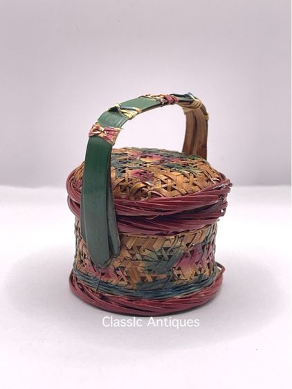 ตะกร้าจีน โบราณเก่าสะสมA9 รูปที่ 2