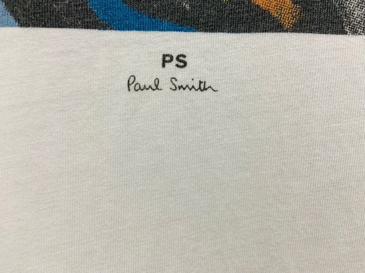 เสื้อยืด Paul Smith แท้ 💯 size M ขนาด อก 21 ยาว 27.5 นิ้ว สภาพใหม่มาก ทรงสวย สกีนจมสวย ดีเทลสวย เนื้อผ้านิ่มมาก หายากน่าสะสมครับ รูปที่ 3