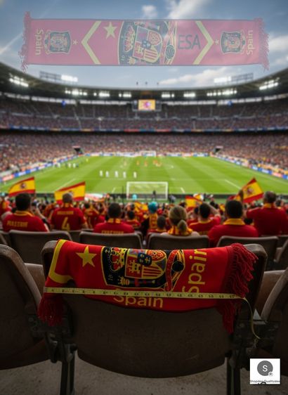 ➗➰ คิดราคาคนละครึ่ง  🧣 ผ้าพันคอ Spain ESPANA งานแท้ขนนุ่ม ของใหม่เก่าเก็บ