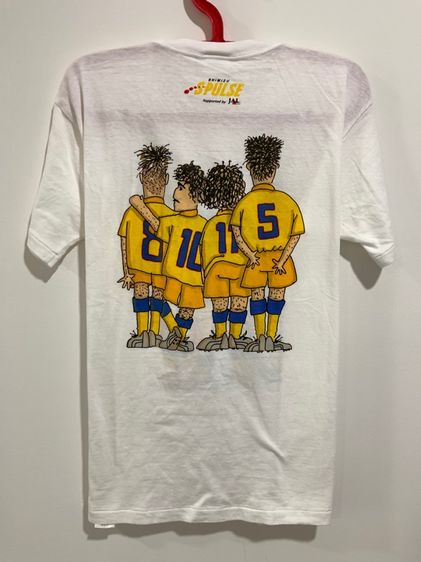 เสื้อยืดทีม S Pulse ทีมฟุตบอล JAL แท้ 💯 size ขนาด อก 21 ยาว 27.5 นิ้ว สภาพใหม่มาก ลายสวยมากเต็มหน้าหลัง เนื้อผ้านิ่มมาก หายากน่าสะสมครับ รูปที่ 7