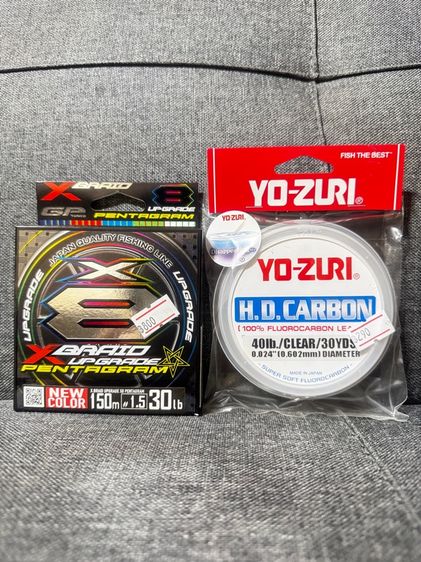 สาย PE และ ช็อคหลีด ของแท้จากญี่ปุ่น ของใหม่ ยังไม่ได้ใช้ สั่งผิดครับ