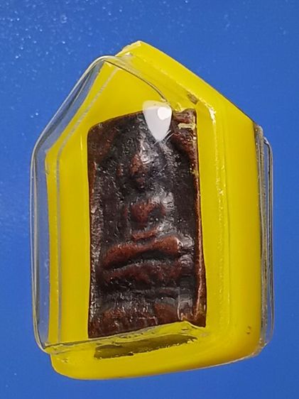 เหรียญหล่อพระพุทธ หลวงปู่ศุข วัดปากคลองมะขามเฒ่า รุ่นแรก หลังมีรอยจารของหลวงปู่ สภาพผ่านการใช้ออกสงครามมาอย่างโชกโชน เนื้อสวยแดงเข้มจัดเก่า  รูปที่ 7