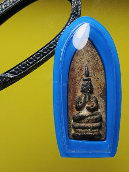 พระปิดตาพิมพ์ใบพาย อาจารย์เจ๊ก วัดเขาเเดงตะวันตก รุ่นแรก สร้างราวปี2484 รุ่นแรก เนื้อสัตตะโลหะ สภาพสวยเก่า หายาก พบน้อย  รูปที่ 3