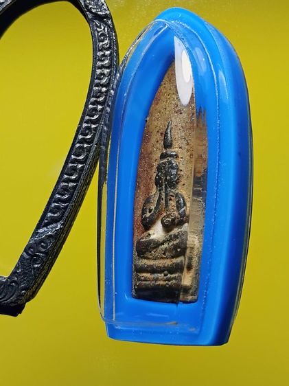 พระปิดตาพิมพ์ใบพาย อาจารย์เจ๊ก วัดเขาเเดงตะวันตก รุ่นแรก สร้างราวปี2484 รุ่นแรก เนื้อสัตตะโลหะ สภาพสวยเก่า หายาก พบน้อย  รูปที่ 5