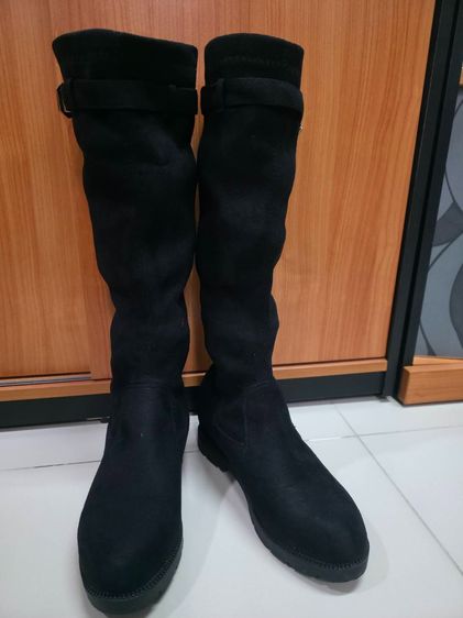 รองเท้าบูท อื่นๆ UK 4 | EU 36 2/3 | US 5.5 อื่นๆ รองเท้าลุยหิมะ รองกันหนาวสีดำ น่ารักกิ๊บเก๋ตรงประดับเข็มขัดเบอร์36