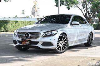 Mercedes-Benz C350e มือสอง AMG Dynamic W205 ปี 2018 ตัวท็อปสุด สีเงินพรีเมียม ประวัติศูนย์ครบ (รหัสสินค้า CFFA)