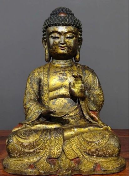 🕉️พระพุทธรูปไวโรจนพุทธศากยมุนีทิเบต  รูปที่ 3