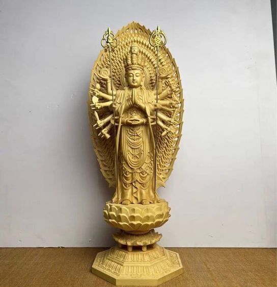 ✨พระโพธิสัตว์อวโลกิเตศวร ไม้แกะ (เจ้าแม่กวนอิม) 