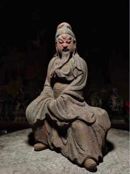 ✨พระพุทธรูปไม้แกะโบราณเทพแห่งโชคลาภ รูปที่ 2