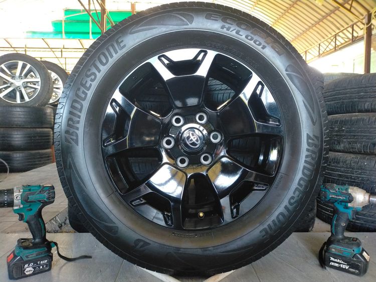 แม็กโตโยต้า ขอบ18 สีอบpowdr coat พร้อมยางบริสโตน 265 60 18 ปี23 ยางสวย ใส่ revo vigo ฟอร์จูนเนอร์ รูปที่ 3