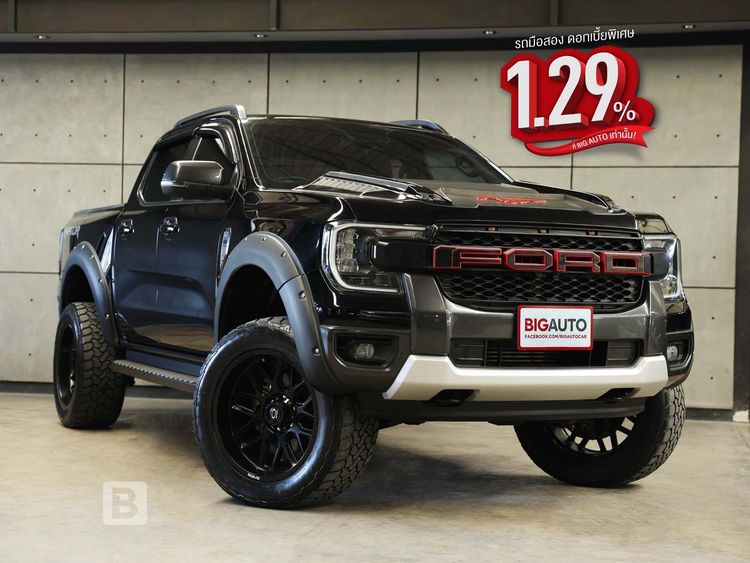 รถ Ford Ranger 2.0 Hi-Rider Wildtrak สี ดำ