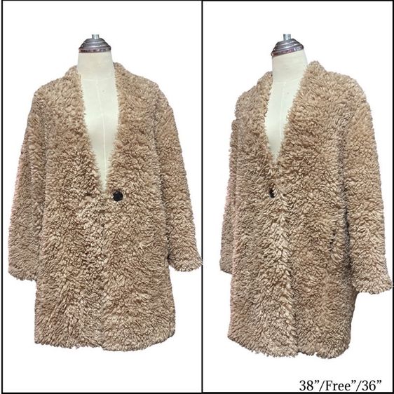 Zara เสื้อโค้ทเฟอร์