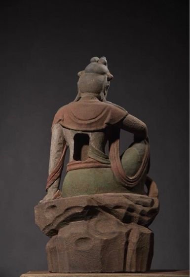 พระพุทธรูปไม้แกะสลักจีนโบราณหายาก  รูปที่ 5