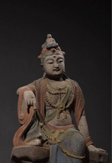 พระพุทธรูปไม้แกะสลักจีนโบราณหายาก  รูปที่ 2