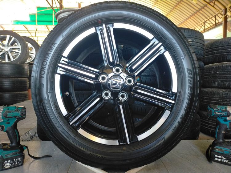 แม็กฮอนด้า ขอบ17 ป้ายแดงสีเดิม พร้อมยางโยโกฮาม่า 215 60 17 ปี24 ยางสวยทุกเส้นใส่ HRV CRV g2 รูปที่ 2