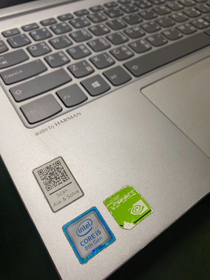 Laptop Lenovo IdeaPad 530S‑14IKB  Intel Core i5-8250U  Ram 8 GB SSD M2 1 TB NVIDIA MX150 2GB รูปที่ 7