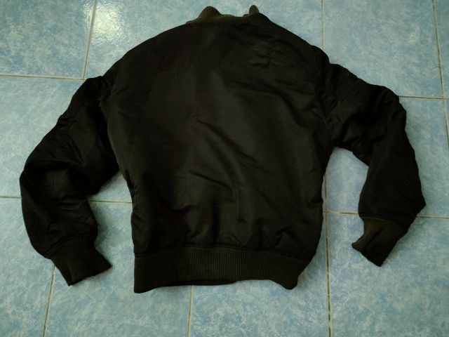 ขายเสื้อเจคเกตไฟท์อัลฟ่าสีดำสภาพดีไม่มีขาดปะเบอร์L รูปที่ 8