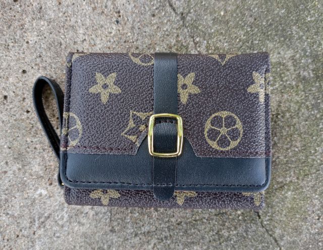 น้ำตาล หนัง PU อื่นๆ กระเป๋าสตางค์ผู้หญิง ใบสั้น หนังPU