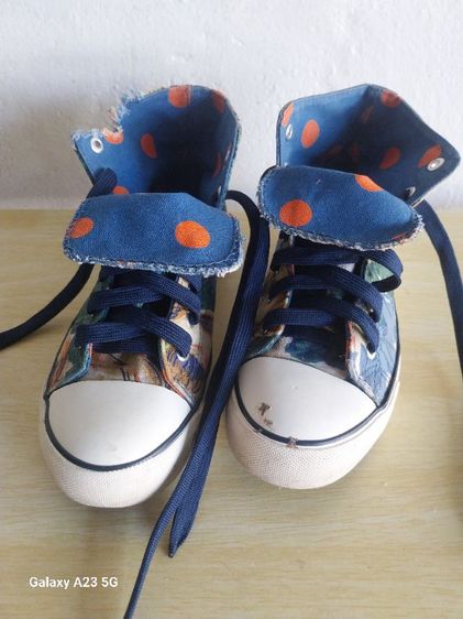 รองเท้าผ้าใบหุ้มข้อ ลายดอกไม้ Cath Kidston รูปที่ 4