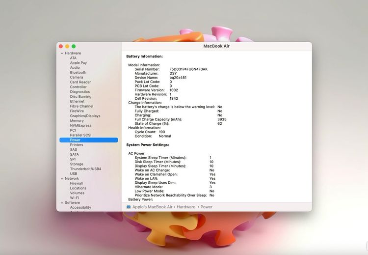 MacBook Air 13-inch 2020 Ram8GB SSD256GB Silver รูปที่ 13