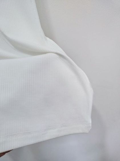 เสื้อกล้าม ฟรีไซส์ สีขาว สีดำ คอกลม คอเหลี่ยม ผ้านุ่มมาก รูปที่ 10