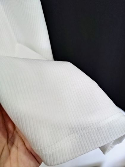 เสื้อกล้าม ฟรีไซส์ สีขาว สีดำ คอกลม คอเหลี่ยม ผ้านุ่มมาก รูปที่ 5