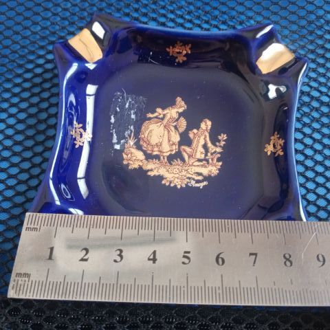 Limoges แท้จากฝรั่งเศส เขียนด้วยน้ำทองแท้ 24K สวยค่ะ(เหมายกคู่) รูปที่ 4