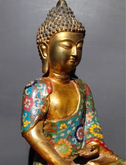 🌺ทิเบตพระพุทธทองเหลือง (ถมปัด)  รูปที่ 4