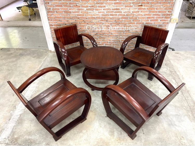 เก้าอี้ รถถัง ไม้สักสะสม รูปที่ 8