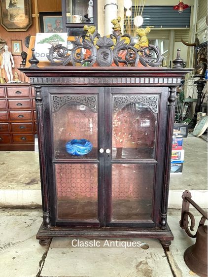 ตู้ไทย ไม้สัก หัวขุน โบราณเก่าสะสม รูปที่ 3