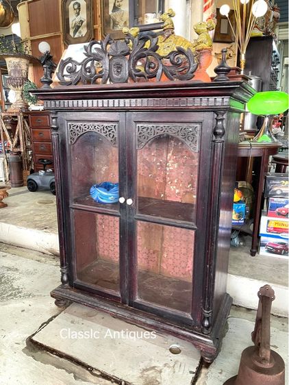 ตู้ไทย ไม้สัก หัวขุน โบราณเก่าสะสม รูปที่ 4