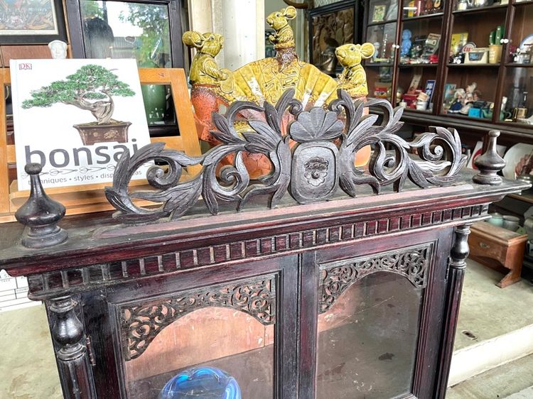 ตู้ไทย ไม้สัก หัวขุน โบราณเก่าสะสม รูปที่ 5