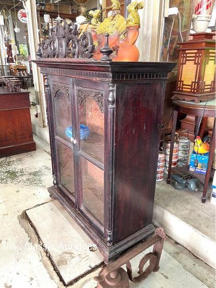 ตู้ไทย ไม้สัก หัวขุน โบราณเก่าสะสม รูปที่ 10