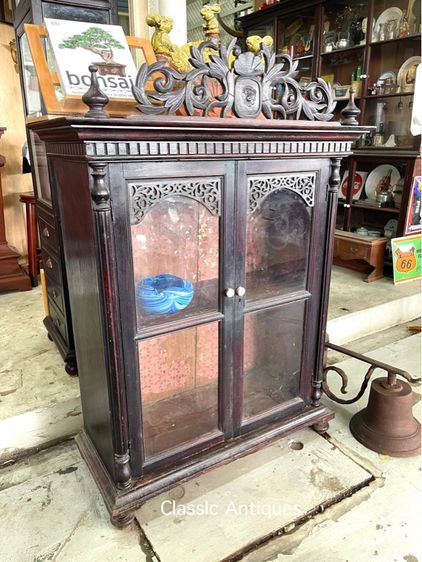 ตู้ไทย ไม้สัก หัวขุน โบราณเก่าสะสม รูปที่ 6