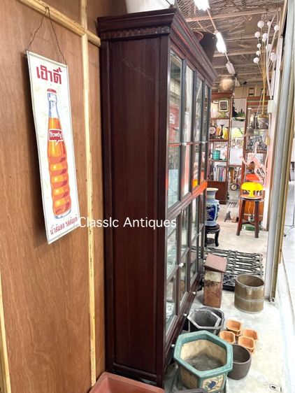 ตู้ไทย ไม้สัก หัวบัว โบราณเก่าสะสม รูปที่ 5