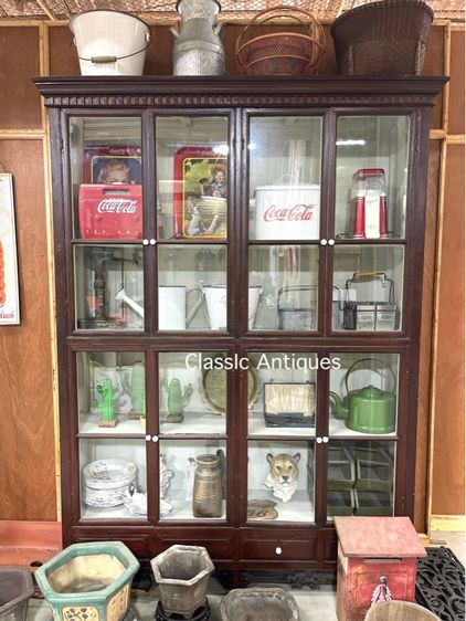 ตู้ไทย ไม้สัก หัวบัว โบราณเก่าสะสม