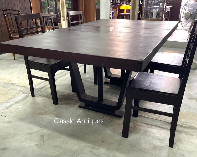 โต๊ะไม้สัก  โบราณเก่าสะสม รูปที่ 7