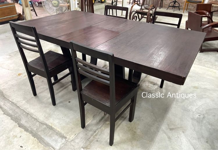 โต๊ะไม้สัก  โบราณเก่าสะสม รูปที่ 5