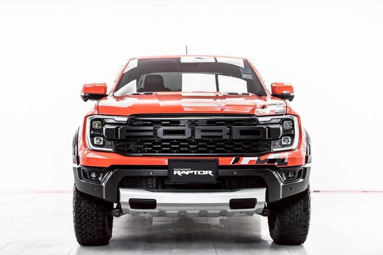 Ford Ranger 2023 Raptor 3.0L V6 Twin-Turbo EcoBoost 4x4 Pickup เบนซิน ไม่ติดแก๊ส เกียร์อัตโนมัติ ส้ม รูปที่ 4