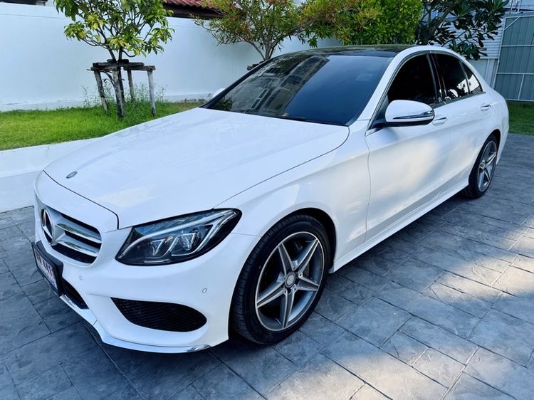 Mercedes-Benz C-Class 2016 C300 Sedan ดีเซล ไม่ติดแก๊ส เกียร์อัตโนมัติ ขาว รูปที่ 2