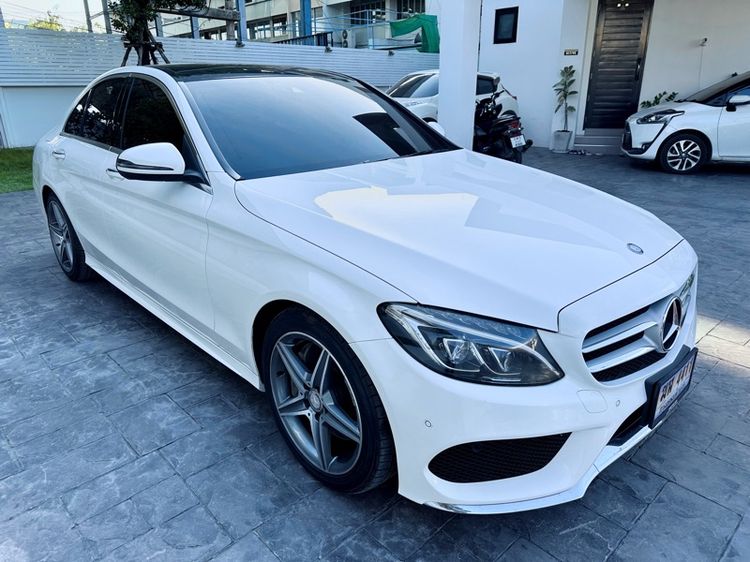 Mercedes-Benz C-Class 2016 C300 Sedan ดีเซล ไม่ติดแก๊ส เกียร์อัตโนมัติ ขาว รูปที่ 3