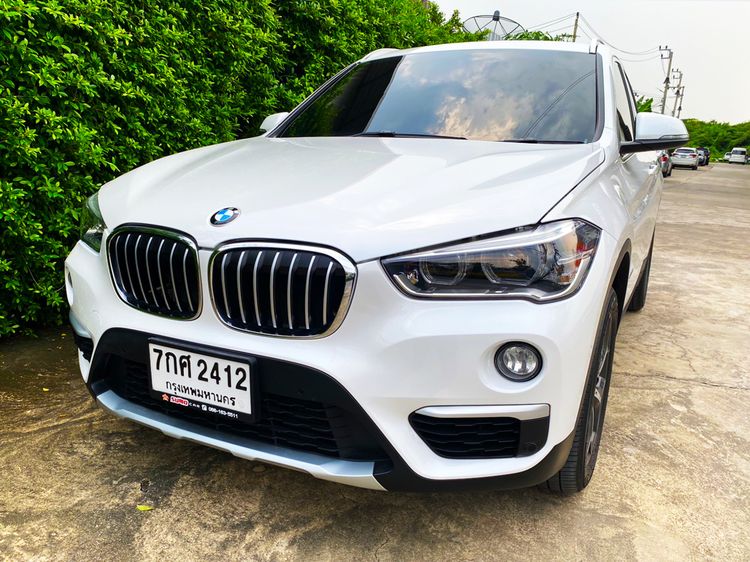 BMW X1 2018 2.0 sDrive18i xLine Utility-car เบนซิน ไม่ติดแก๊ส เกียร์อัตโนมัติ ขาว รูปที่ 2