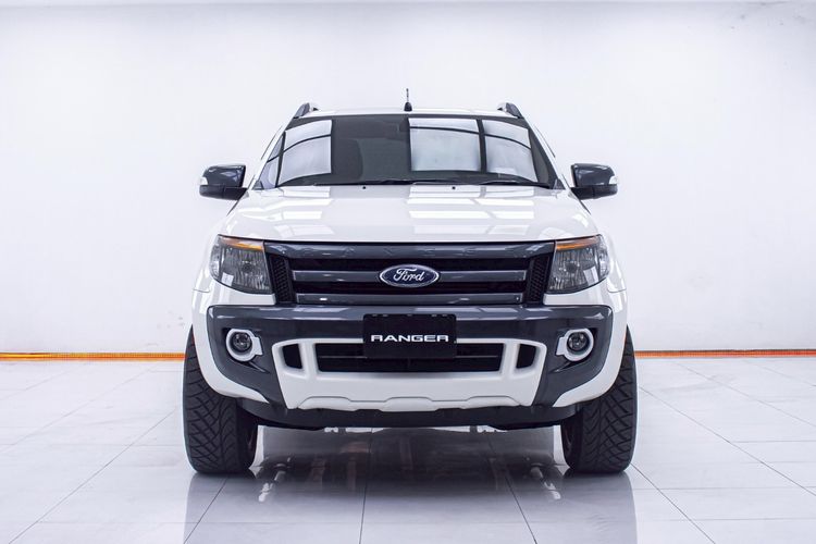 Ford Ranger 2013 2.2 Hi-Rider Wildtrak Pickup ดีเซล ไม่ติดแก๊ส เกียร์ธรรมดา ขาว รูปที่ 4