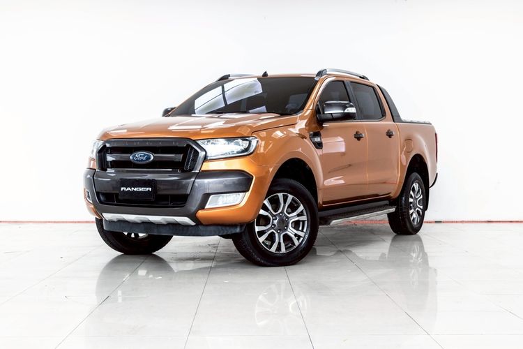 Ford Ranger 2017 2.2 Hi-Rider Wildtrak Pickup ดีเซล ไม่ติดแก๊ส เกียร์อัตโนมัติ ส้ม