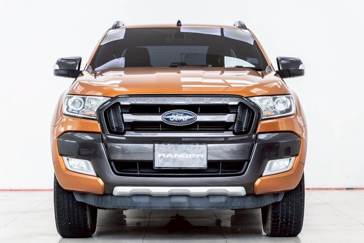 Ford Ranger 2017 2.2 Hi-Rider Wildtrak Pickup ดีเซล ไม่ติดแก๊ส เกียร์อัตโนมัติ ส้ม รูปที่ 4