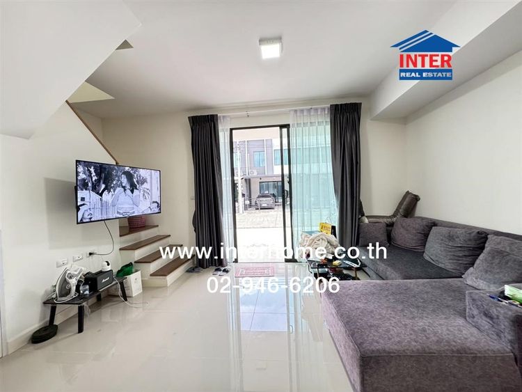 ทาวน์โฮม 2 ชั้น 17.5 ตร.ว. หมู่บ้านพลีโน่ราชพฤกษ์ - แจ้งวัฒนะ ถนนสะพานนนทบุรี-บางบัวทอง ริมคันคลองเกาะเกรียง เมืองปทุมธานี ปทุมธานี รูปที่ 4